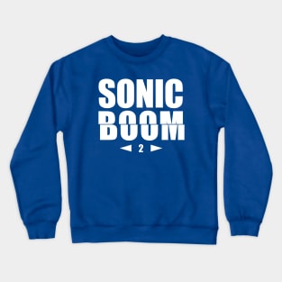 Retro Arcade Game "Sonic Boom" Crewneck Sweatshirt